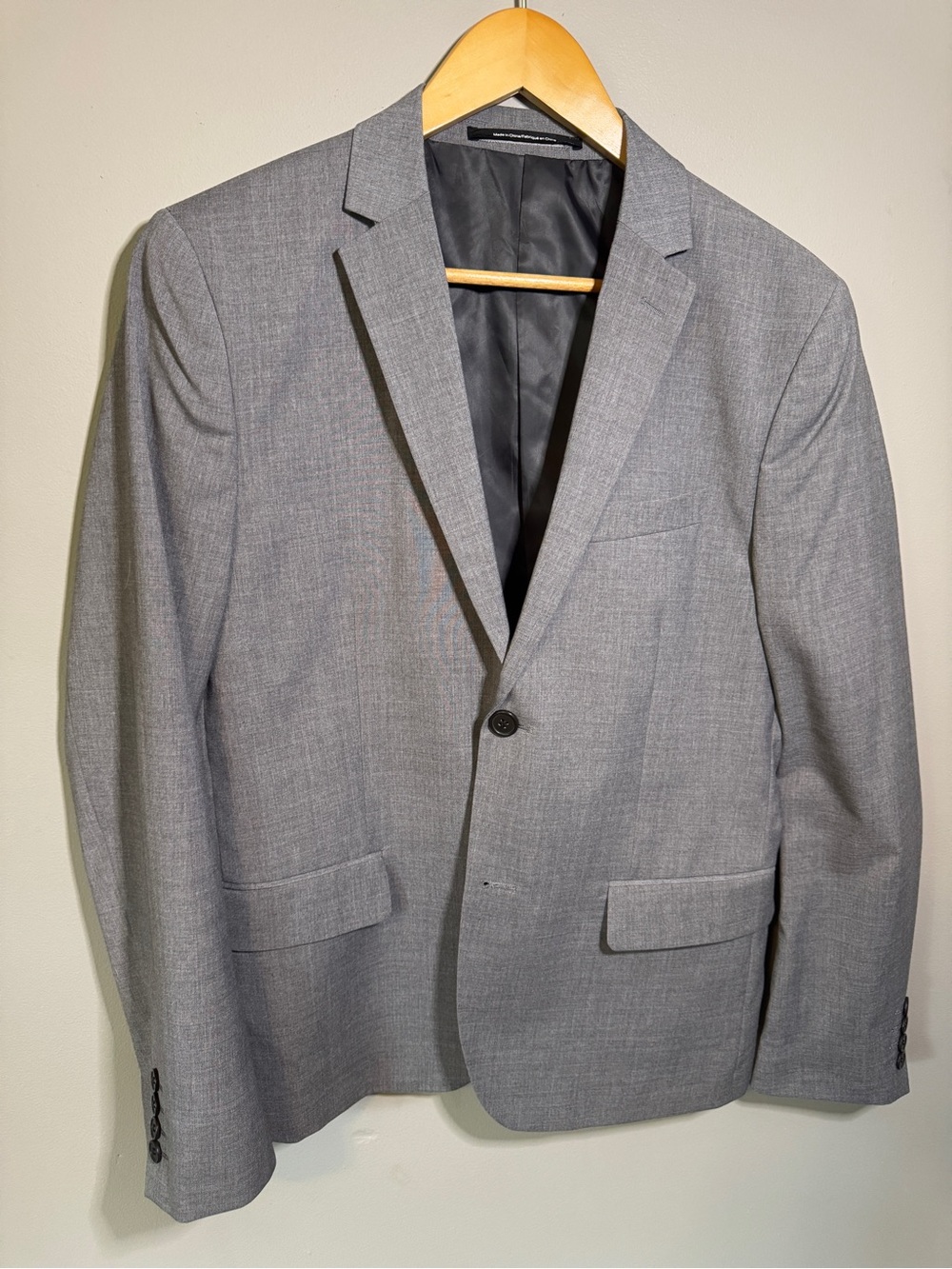 H&M Light Gray Men's Single-Breasted Blazer